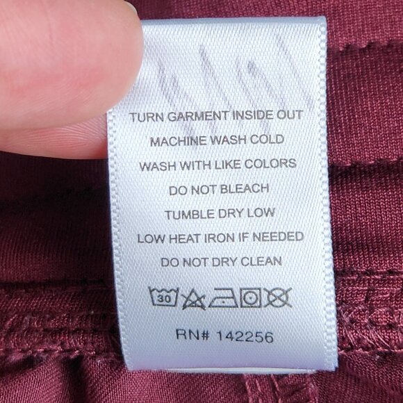 Figs Scrub Pants Womens Medium Burgundy Zamora Jogger Technical Collection - Picture 11 of 11